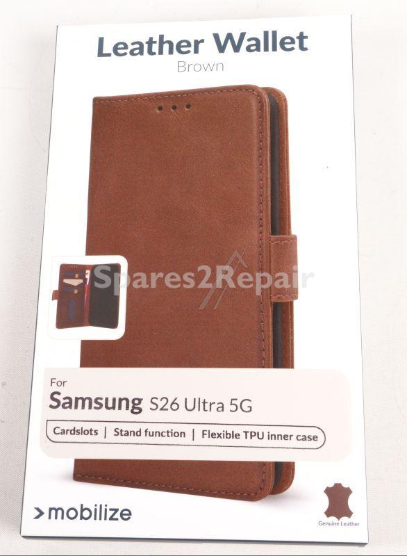 Mobilize Leather Bag Gsm - 81454 Mobilize Leather Wallet Samsung Galaxy S26 Ultra 5g Brown