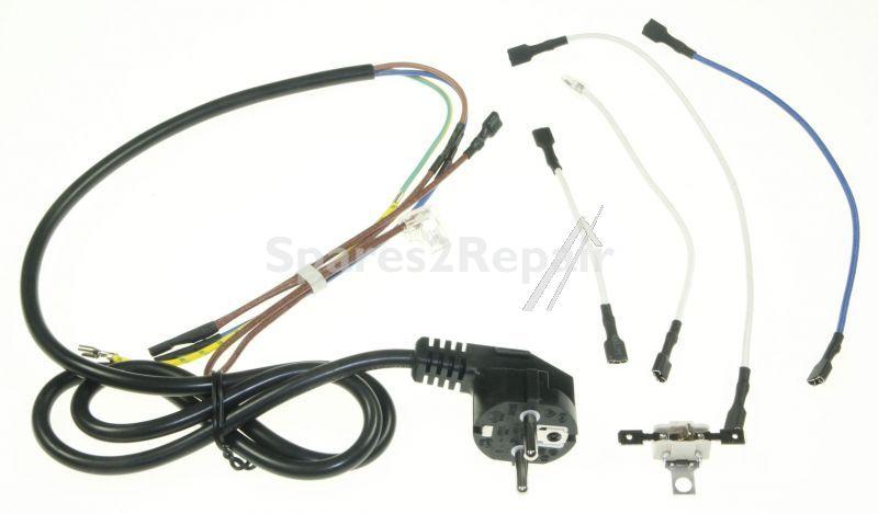 Mains Power Lead - Ss-990699 Cord-black+fuse [Groupe SEB]