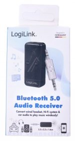 Logilink Bluetooth Receiver - Bluetooth Audio Receiver Mit Integr. 300mah Akku - BT0055