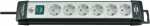 Brennenstuhl 6 Way Socket Outlet Switch - Premium-line Steckdosenleiste 6-fach Schwa Rz-lichtgrau 5m H05vv-f 3g1,5