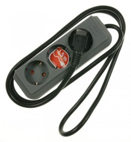 Brennenstuhl Three-way Trailing Socket - Eco-line Steckdosenleiste 3-fach Silbergrau 1,5m