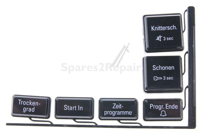 Button - C00533670 488000533670 Button Display Black [Whirlpool Indesit]