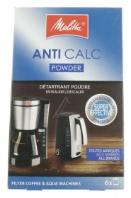 Melitta Workshop Service Aids - 96255 6762482 Descaler Powder For Filter Coffee Machines 6x 20g