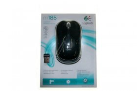 Logitech Wireless Mouse - M185 Logitech Wireless Mouse Black & Grey - 910-002238