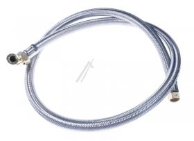 Com Armour-plated Tube - Edelstahl Zulaufschlauch 1,5m, F Gerade- F Gewinkelt
