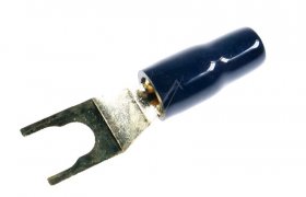 Inakustik Fork Cable Socket - Premium Kabelschuh 6-8mm - 4mm² Bulk, Schwarz