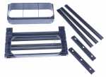 Naber Extractor Hose - Sockel-luftungsgitter Flow, Luftungsgitter, Schwarz Matt, B 150 Mm, L 297 Mm - Compair Prime Flow