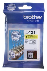 Brother Cartridge - Lc421y Brother Ink Cartridge Lc421y Yellow 0 2k