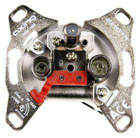 Axing Aerial Outlet Sockets - Bsd 963-11n Multimedia-ant.dosen Catv Data Enddose 10 Db Anschluss