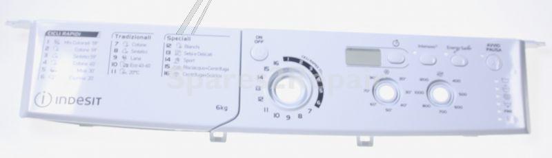 Operating Unit Screen - C00647043 488000647043 Control Panel+handle Ewsd 61251 [Whirlpool Indesit]