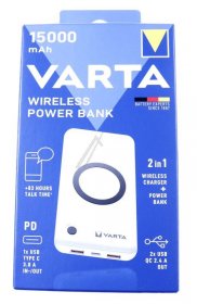 Varta Battery Consumer - Wireless Qi Powerbank 15000mah + Ladekabel