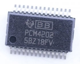 Texas Instruments Da Converter Ics - Pcm4202 Ic 24bit Audio Dac, Smd Ssop-28 (burr-brown)