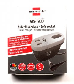 Brennenstuhl 12 Way Socket Outlet Switch - Premium-alu-line Steckdosenleiste 12-fach - Steckerleiste Aus Hochwertigem Aluminium