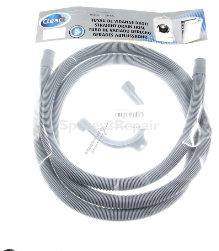 Brandt Straight Outlet Pipe - 51s7917 Drain Pipe--2 5m Droit