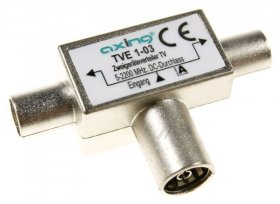 Axing Aerial Distributor 2-way - Tve 1-03 Coaxial Antenna Splitter 0,1-2200 T-shaped