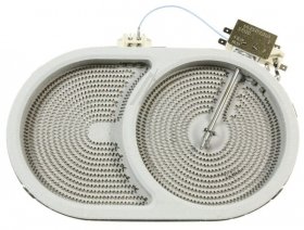 Ceramic Heater Element - 10 57411 504 Zweikreis-strahlungsheizkÖrper 2000w Oval Ego [Midea]