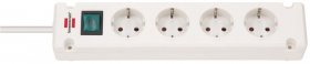 Brennenstuhl 4 Way Socket Outlet Switch - Comfort-line Bremounta 4 Way Socket Outlet Switch, 1,5m, White