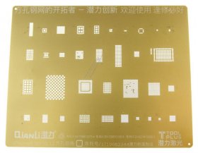 Qianli Soldering Tools - Golden Stencil 3d Ic 8 Bga Reball Stencil For Iphone 8 Ics