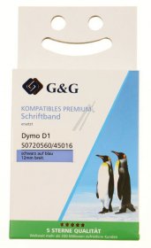 G&g Colour Cartridge - 17094 Ribbon Alternative For S0720560 Black On Blue
