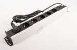 Bachmann Six-way Trailing Socket - 300 000 Craftsman Power Strip 6-way 2m Grey-black