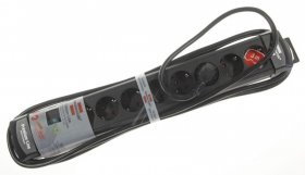 Brennenstuhl 8 Way Socket Outlet Switch - Premium-line Steckdosenleiste 8-fach Schwa Rz 3m H05vv-f 3g1,5