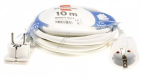 Brennenstuhl Power Supply Cable - 1168980210 Quality Extension Lead + Flat Plug 10m