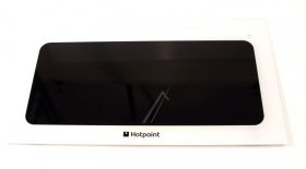 Oven outer Door - C00255237 C00255237 Oven Door Top Glass Pw+ Brackets [Whirlpool Indesit]