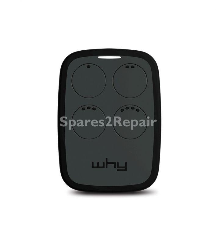 Garage Remote Control - Why Evo Universal-remote, 4 Channels, Bk-bk