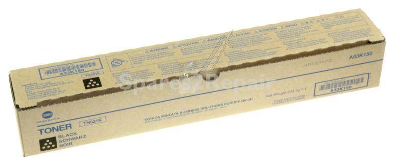 Konica Minolta Toner Cartridge - Tn-321k A33k150 Toner Black C224- C284- C364 Bizhub Approx 27k Konica-minolta