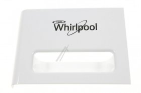 Detergent Dispenser Cover - C00447083 481010778836 Handle Wh Logo Chrome Ed Gold Ring [Whirlpool Indesit]