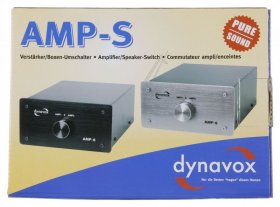 Dynavox Audio-switchbox - Amp-s 2->1 VerstÄrker - Boxen-umschalter, Silber