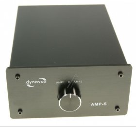 Dynavox Audio-switchbox - Amp-s 2->1 VerstÄrker - Boxen-umschalter, Schwarz