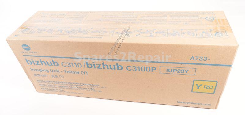 Konica Minolta Development Unit - Iu-p23y A73308h Developer Unit Yellow C3100p Bizhub Approx 25k Konicca