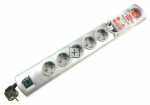 Brennenstuhl 8 Way Socket Outlet Switch - Primera-line Steckdosenleiste 8-fach Silber 2m H05vv-f 3g1,5