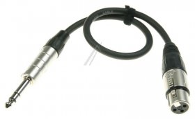 Jack Plug/xlr-socket - Rbfv003 Xlr Socket- Ks 6,3mm Stereo 0,3m
