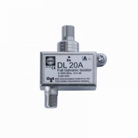 Wisi Cover Current Filter - Dl 20 A Galvanic Dc Sat Isolator, 1 Pc, 5...1000 Mhz,