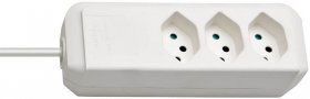 Brennenstuhl Three-way Trailing Socket - Eco-line Steckdosenleiste 3-fach Weiss 2m *ch*
