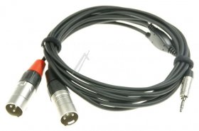 Xlr Plug/plug - Rywmm030 2x Xlr Plug- Ks 3,5mm Stereo 3m