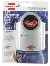 Brennenstuhl Appliance Protective Socket Ou - Primera-line Überspannungsschutzadapter 13.500a *ch*