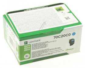 Lexmark Toner Cartridge - 702c 70c20c0 Toner Cyan 1k