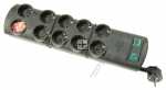 BRENNENSTUHL 10 Way Socket Outlet Switch PRIMERA-LINE STECKDOSENLEISTE 10-FACH SCHWARZ 2M, 5-FACH SCHALTBARE STECK