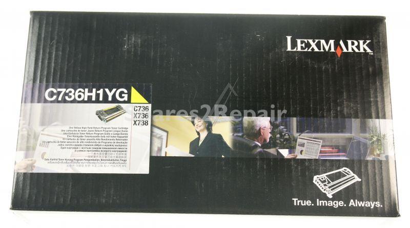 Lexmark Toner Cartridge - 0c736h1yg C736h1yg Lexmark R-toner-hc Yellow C736 10k X736-x738
