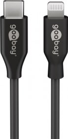 Goobay Data Cable Gsm - Lightning Usb-c Charge And Sync Lead 2m Black
