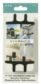 Vivanco Capstan Mounting - Bikeholdvv 61638 Bicycle Holder For Phones Up To 6 5 For Bicycle Scooter And Stroller