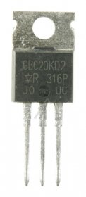 International Rectifier Transistors - Gbc20kd2 Irgbc20kd2 Igbt 600v 6a To-220