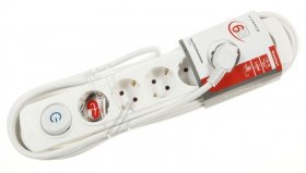 Vivanco 6 Way Socket Outlet Switch - Ekls 6w40 Comfort 6-fach Steckdosenleisten, Schaltbar
