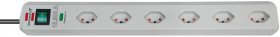 Brennenstuhl Overvoltage Protection Trailing Socket 6-way - Eco-line 13.500a Uberspannungsschutz-steckdosenleiste 6-fach,1,5m*ch*