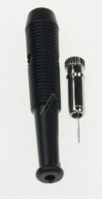 Banana Coupler - Mku1 Bananenkupplung Ø 2mm, Schwarz, Suitable For Hirschmann