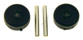 Roller Unit - Ss-2230002458 Wheel 2x + Axle 2x Electric Brush [Groupe SEB]