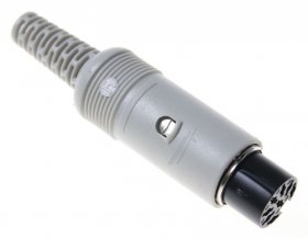 Hirschmann Din-jack - Mak 80 S Diodenkupllung Din, Weiblich, Pin: 8, System: 262°, Grau